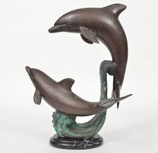 The height of the dolphin sculpture wire art animal brooch, contemporary jewelry is 8.5 cm (3.35in), and the width. Sold Price Leonardo Ross Bronze Dolphin Sculpture Signed August 3 0119 1 00 Pm Edt