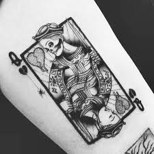 Everyone will find here something that will satisfy him, no matter what exclusive taste he has. Molaxchopa On Instagram Day 7 Of Sevendaysofgrey Has To Be This Repost From The Tattooartist Powe Queen Of Hearts Tattoo Playing Card Tattoos Card Tattoo