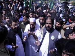 The blast occurred around 120 metres from the lahore residence of hafiz saeed. Pak Elections Terrorist Hafiz Saeed Campaigns Nawaz Sits Behind Bars