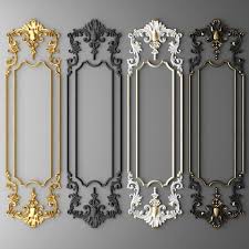 Boiserie Molding 3d Model Max C4d Obj 3ds Fbx Lwo Stl 3dexport Com By Deckorator Dekor Tasarim Ic Mekanlar Aynalar