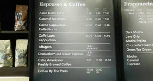 Starbucks signing store, jalan burma. Starbucks Drinks Price Increase