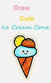Draw unicornio horns for ice cream sticks and add angel wings. Drawing Ice Cream Easy Drawing Pictures For Kids