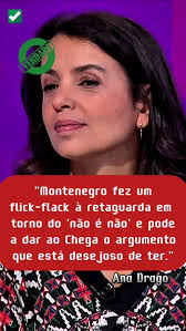 "Montenegro fez um flick-flack à retaguarda em torno do 'não é não' e pode  a dar ao Chega o argumento que está desejoso de ter.", #política  #actualidade #notícias #debate #opiniãopolítica ...