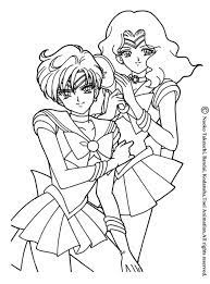 sailor moon coloring pages neptune and uranus az tattoo coloriage de monstre confiture facile