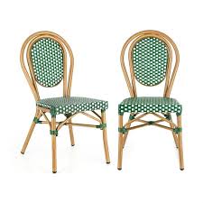 Wahlweise sind die sitzgruppen fuer den. Montpellier Gr Stuhl Bistrostuhl Stapelbar Aluminiumrahmen Polyrattan Beine Mit Pulverbeschichtung Einfache Reinigung Wetterfest Grun