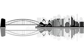 Black And White City Skyline Sydney Skyline Sydney Australian City Skyline Black And White Aff Australian Skyline Sydney White Black Ad Sydney Skyline Skyline City Skyline