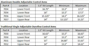 aluminum control arms double adjustable tj lj xj lower front or rear