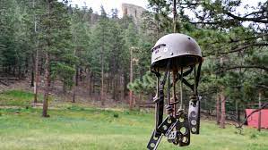 You've got the pronunciation of wind right. A Wind Chime Made Out Of Old Climbing Gear Climbing