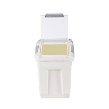 If the container is placed on dirt, the wheels may sink after a rainfall event and the truck could get stuck. Rice Storage Container With Wheels Seal Locking Lid Pp 507 27oz 3 96gal 80cup 15l Pack 2 Pricepulse