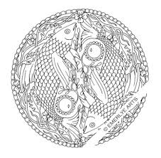 Colors 14 | 56 | 192. Yinyang Fish Mandala Coloring Page Dragones Mandalas Drawing Mandalas Painting