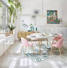 Gold Dining Room Set Elegant Gold Iron And White Marble 4 6 Seater Dining Table W 200 Cm Ruang Makan Set Ruang Makan Dekorasi Apartemen