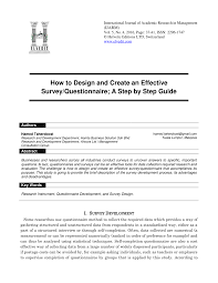 For over 10 years, kgc resources sdn bhd, has been due to the rapid development in science and technology, kgc resources sdn bhd is constantly sourcing ng for the latest technology and equipment to keep our customers abreast of the developments in the scientific and research field. Pdf How To Design And Create An Effective Survey Questionnaire A Step By Step Guide