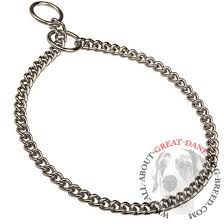 Great Dane Choke Chain Collar For Dog Training 1 9 Inch