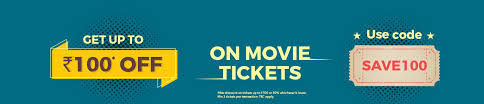 This is a movie ticket booking website. Get 100 Discount On Movie Ticket Booking With Bookmyshow