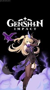 Genshin Impact Fischl Wallpaper Android In 2020 Cute Anime Character Impact Anime Wallpaper