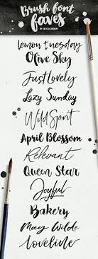 Brush Font Faves Angele Kamp Brush Lettering Font Brush Font Hand Lettering Fonts