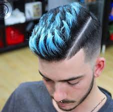 Haircut Men Hair Color Dyed Hair Blue Hair Color Hair Color Wax Professional Hair Dye Gel Mud For Men Wom In 2020 Mens Hair Colour Men Hair Color Blue Hair Highlights