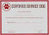 Fake Service Dog Certificate