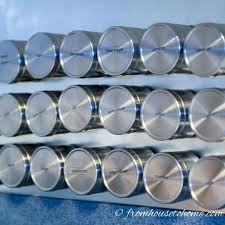 Set of 3 round metal vintage tea coffee sugar kitchen storage canister pot tins. How To Make A Diy Magnetic Spice Rack