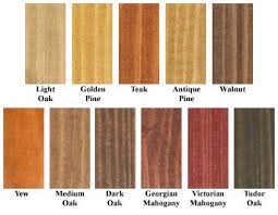 Rustins Wood Dye Colour Chart 2019