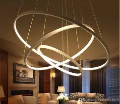 Our extra large contemporary and modern chandeliers are available in a wide range of styles and bring a fashionable addition to any space with the charm and historic aura inspired by european traditions. Modern Led Chandelier Rings Circle Ceiling Mounted Led Chandelier Lighting For Living Room Dining Room Kitchen Black White Gold From Focalled 13 87 Dhgate C Lighting Ceiling Lamp Ceiling Lights Living Room Living Room Lighting