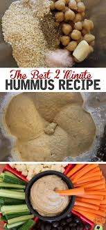 The Best Homemade Hummus Recipe In A Vitamix Easy Hummus Recipe Homemade Hummus Recipe Recipes