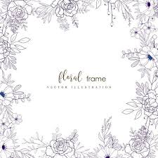 Maybe you would like to learn more about one of these? Hand Drawn Floral Frame Floral Clipart Background Border Png And Vector With Transparent Background For Free Download How To Draw Hands Floral Drawing Design Floral Background