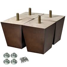 Flash furniture union square collection sonoma oak wood grain finish coffee table with black metal legs. Aoryvic Wood Furniture Legs 3 Inch Sofa Legs Pack Of 4 Square Couch Legs Brown Mid Century Modern Replacement Legs For Armchair Recliner Coffee Table Dresser Buy Online In Dominica At Dominica Desertcart Com Productid