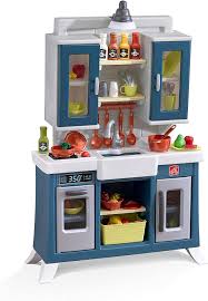 We purchased this play kitchen for our daughter's 2nd birthday. Amazon Com Step2 Modern Farmhouse Play Kitchen Kids Farmhouse Kitchen Playset With Kitchen Accessories Toys Games