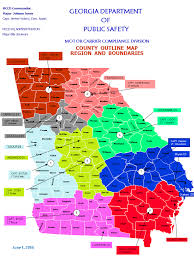 Mccd Regions Georgia Department Of Public Safety