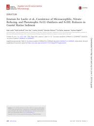 Description reviews (6) comments (0). Pdf Erratum For Laufer Et Al Coexistence Of Microaerophilic Nitrate Reducing And Phototrophic Fe Ii Oxidizers And Fe Iii Reducers In Coastal Marine Sediment