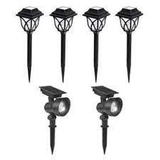 Portfolio 12x Brighter 14 4 Lumen 0 5 Watt Black Solar Integrated Led Path Light Kit Lowes Com Path Lights Solar Led Outdoor Wall Lighting