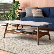Hampton bay mix and match brown 32 in round all weather resin wicker outdoor coffee table with woven top 65 17600 the home depot. Modern Coffee Tables Allmodern