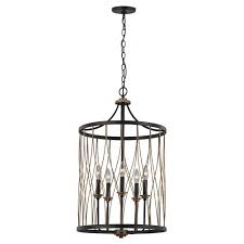 Bel Air Lighting Tahoe 5 Light Rubbed Oil Bronze Pendant 70697 Rob The Home Depot