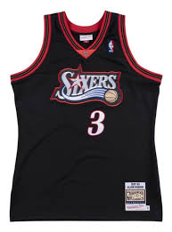 The most common sixers jersey material is cotton. Mitchell Ness Jersey Sixers 3 Black Vengeance78