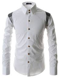 Black And Smart Dress Amazon Showblanc Sbdst3 Man Slim Fit 2 Tone Colored Shoulder Casual Cotton Shirts At Amazon Men S Clothing Sto Mens Designer Shirts Mens Shirt Dress Men Shirt Style