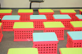 Diy Cute Crate Seats A Cheap And Easy Seating Option Classroom Cubbies Crate Seats Sunday School Rooms
