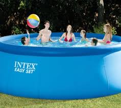 Piscine Autoportee Intex Ronde 4m57 X 1m22 26168np Hors Sol