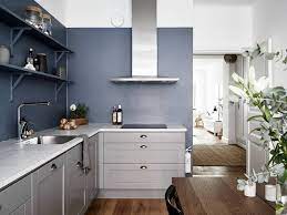Kitchen In Warm Grey And Petrol Blue Blue Kitchen Decor Blue Kitchen Walls Warm Grey Kitchen