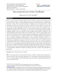 Are you someone who is completing a nursing course and are looking download the nursing assistant resume that is compatible with ms word. Pdf Stress Among Nurses In A Tertiary Care Hospital