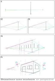 Perspective 2 Points Fuites Batiment Objet Batiment Fuites Objet Perspective Points Mimari Cizimler Perspektif Mimari Cizim Taslaklari