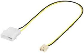 Lufter Adapter Lufterkabel 4 Pin Molex Stecker Auf 3 Pin Molex Buchse 30 Cm 0 3m Ebay