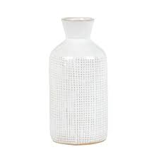 Vase En Gres Blanc Motifs Graphiques H18 Maisons Du Monde Motifs Graphiques Maison Du Monde Vase