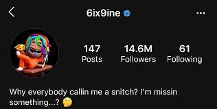 Rapper pfp for instagram : 6ix9ine Changes Instagram Profile Photo To Himself On A Rat Trap Xxl