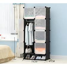 Lemari 8 pintu, lemari plastik. Magic Wardrobe Lemari Baju Plastik Diy 8 Pintu Black Jakartanotebook Com