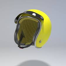 Yellow Retro Motorcycle Helmet Retro Yellow Helmet Motorcycle Retro Motorcycle Helmets Retro Helmet Retro Motorcycle