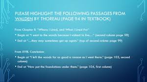 Henry David Thoreau I Went To The Woods Because I Wished To Live Deliberately Ppt Download