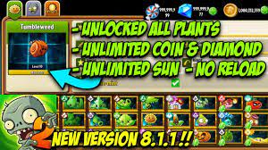 Use the above guide to install pvz 2 and enjoy! Plants Vs Zombies 2 Mod Hack Apk Unlocked All Plants 0 Sun No Reload 8 1 1 Pvz2 Mod Apk 8 1 1 Youtube
