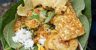 Nasi Pecel Godhong Jati Khas Nganjuk Jawa Timur Resep Masakan Masakan Sarapan
