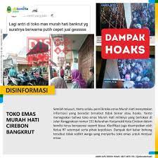 Fiszkoteka, your checked indonesian english dictionary! Toko Emas Murah Hati Cirebon Bangkrut Jabar Saber Hoaks Facebook